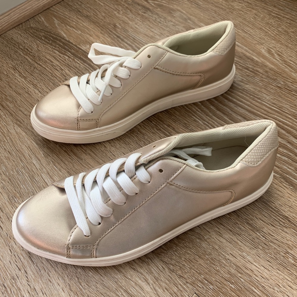 Brand New Gold Sneakers (38, ~7.5-8)